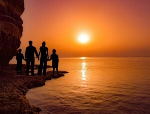 sunset, family, sea-3309764.jpg