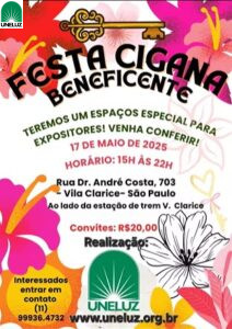 Convite festa cigana 2025